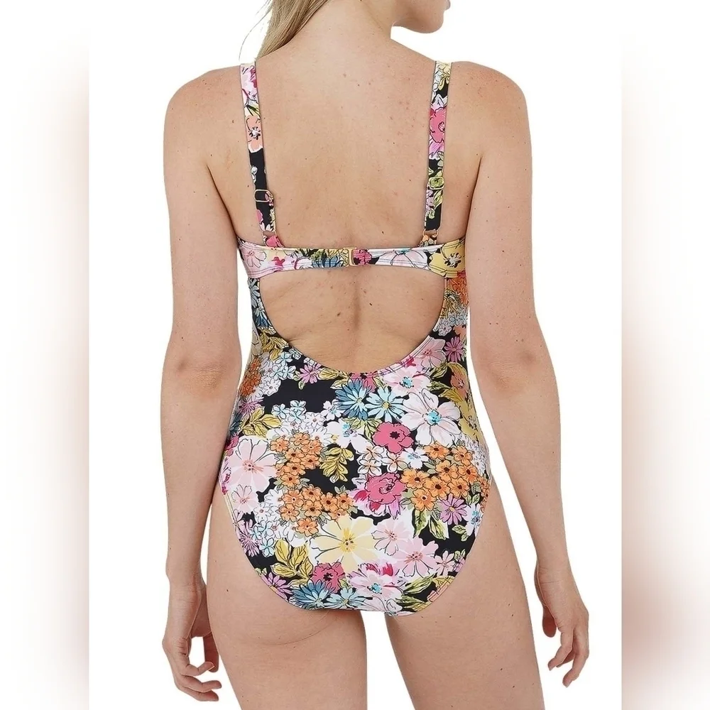 Cyn & Luca Multi Floral Roxy One Piece Plus Size 2X - Picture 4 of 14